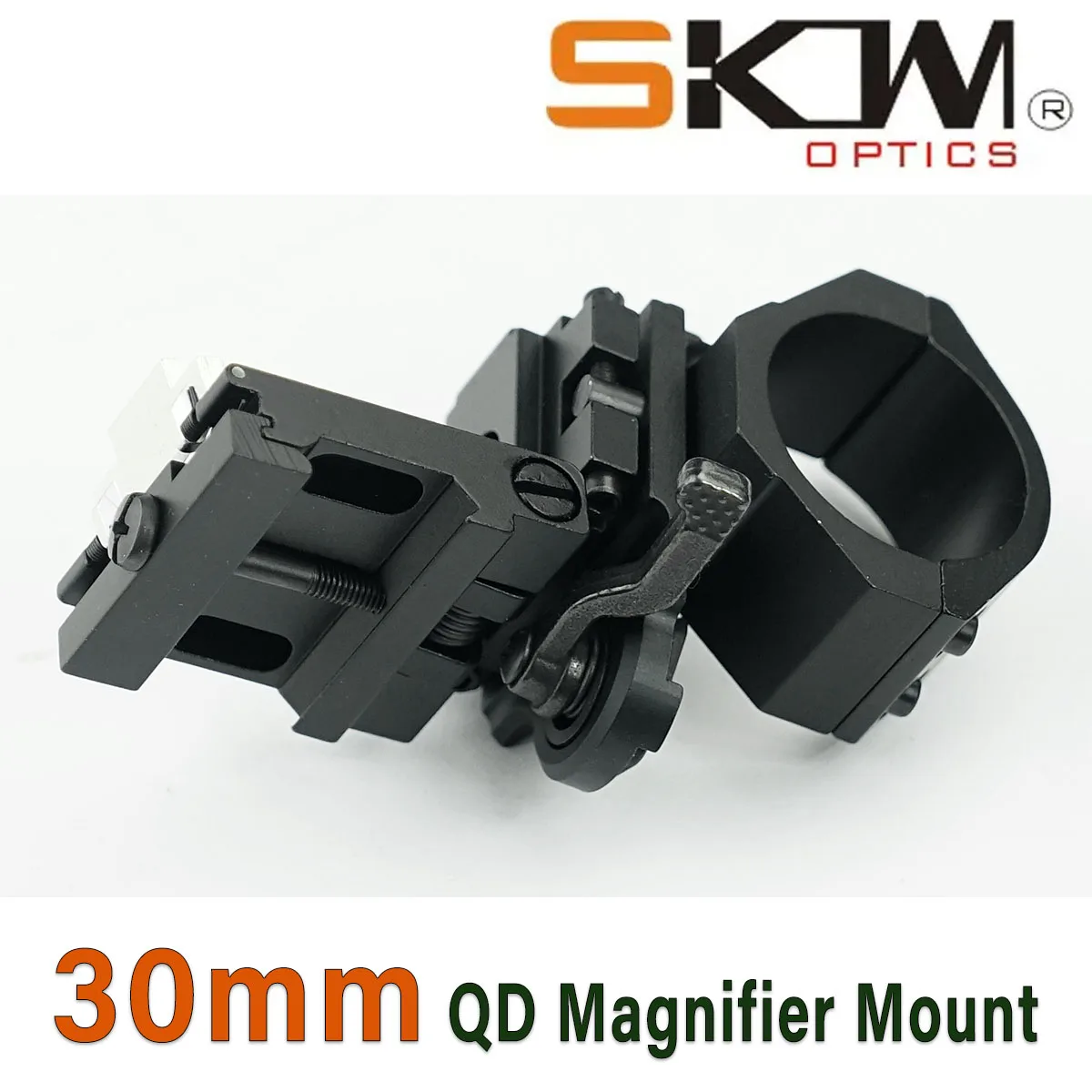 SKWoptics-Magnifying Monocular Flipping Mount, Holographic Red Dot Dot, 30mm,