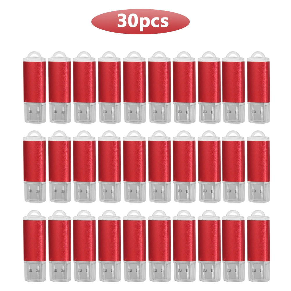 thumbnail image 1 of 30PCS Pendrive 128gb 64gb 32gb 16gb Metal USB Flash Drive 2.0 32 64 16 4GB Pen Drive 2.0 USB Stick Disk on Key Memory Card Logo, 1 of 5