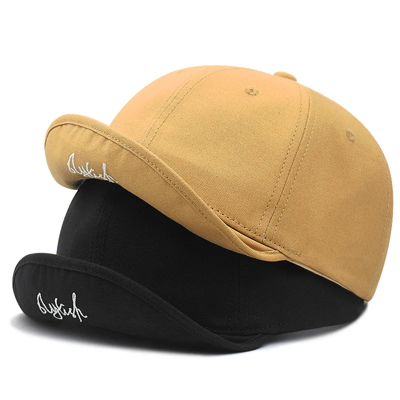 Baseball Cap Large Head Up-turn Peak Hiphop Snapback for Man Woman Big Size Flip Up Soft Top 6CM Short Brim 55-60cm 60-65cm