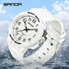 2024 Sanda 6123 Watch Hot Selling Electronic Men's Digital Outdoor Simple Nightlight Waterproof Youth Watch Wholesale 1