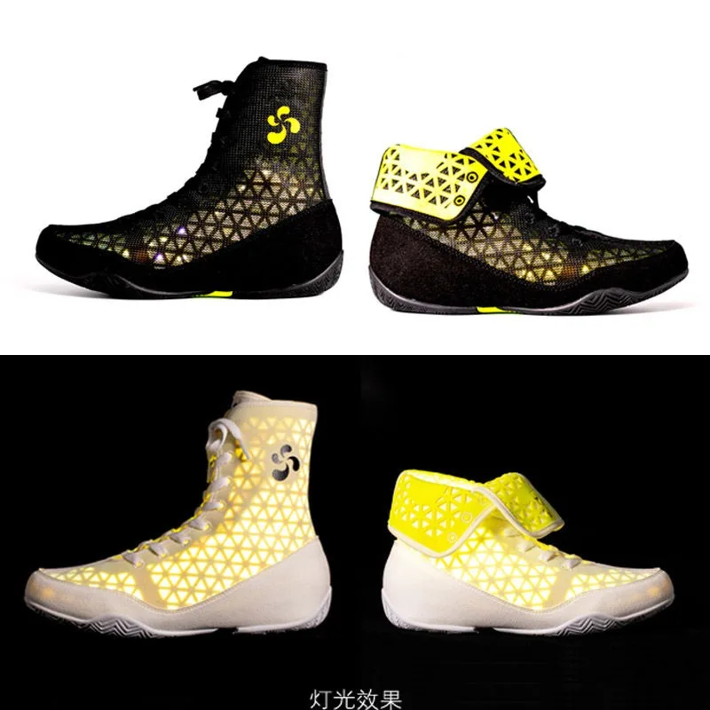 Professional Boxing Shoes Men Black Breathable Wrestling Shoes Mens Luxury Brand Sport Man Designer Gym Training Shoe