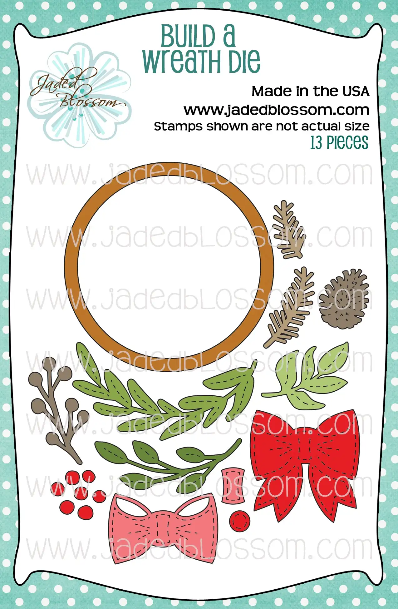 

Flowers Wreath Metal Cutting Dies for Making Decorating Scrapbook, DIY Paper Gift Card, Album Template, Embossing Craft Cut, New