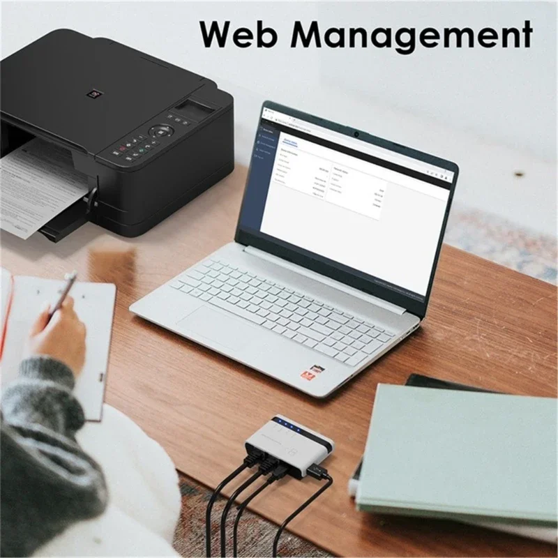 USB2.0 Wireless Printers Server With 10/100Mbps LAN/Bridge NU516U1 Support Corded/Wireless/Standalone Printers Server