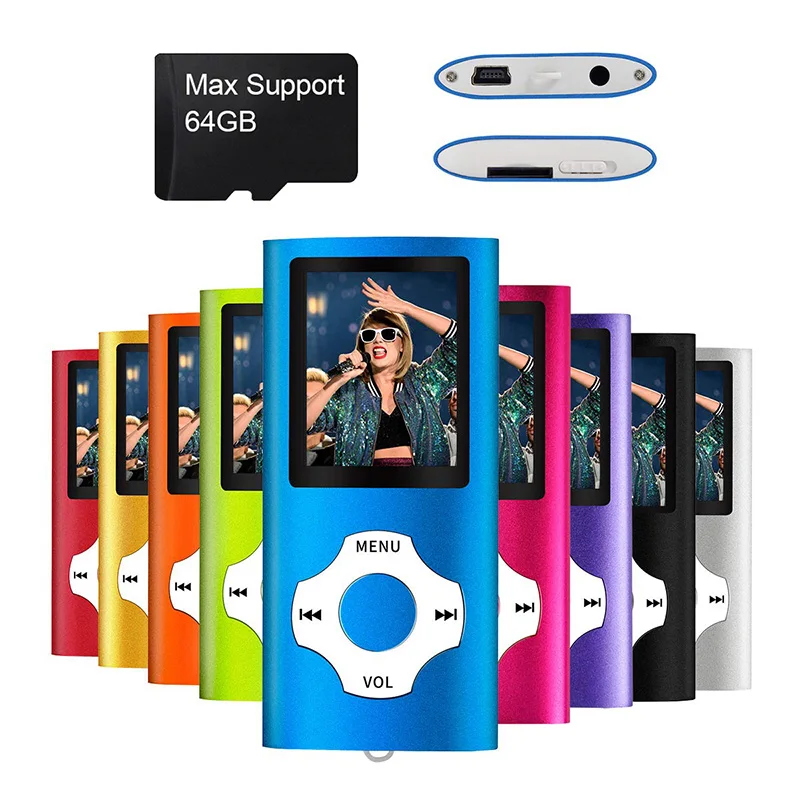 M230 MP3 Music Player Portable Bluetooth Wireless Walkman FM Radio Multi-language Memory Card Support For Running Walking