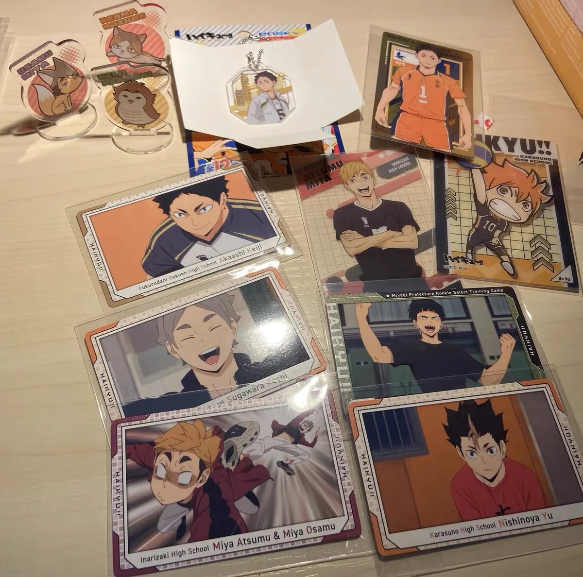 Аниме Haikyuu! Фигурная флэш-карта Hinata Shoyo Kageyama Tobio Boxuto Kotaro фото-карты Tarot Фотокарта для поклонников коллекционный подарок