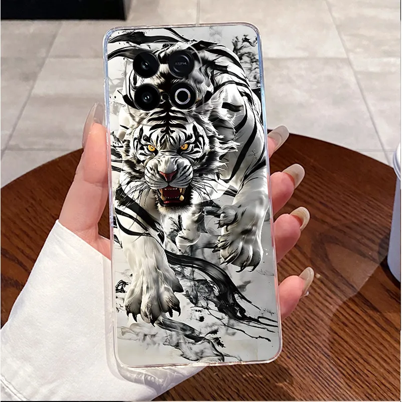 Cute Rabbit Clear TPU Silicone Soft Phone Case - Enhanced Protection and Elegance