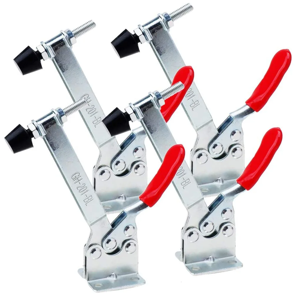 

GH201BL Quick Release Toggle Clamp, 198 lbs Holding Force, Efficient Clamping for Woodworking and Workshop Equipment