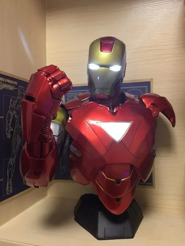 Superhero 41cm Ironman Iron man MK6 Mark 6 Head bust