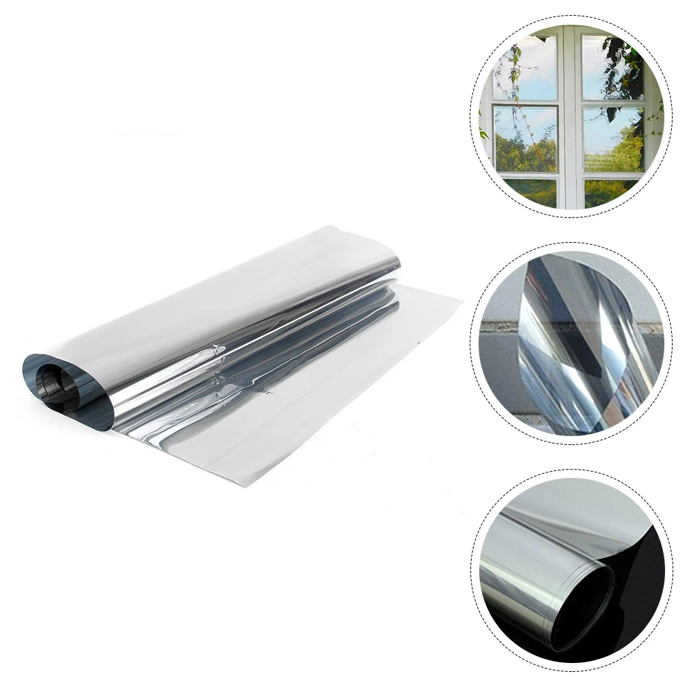 One Way Mirror Reflective Window Film Self Adhesive Sun Blocking Film