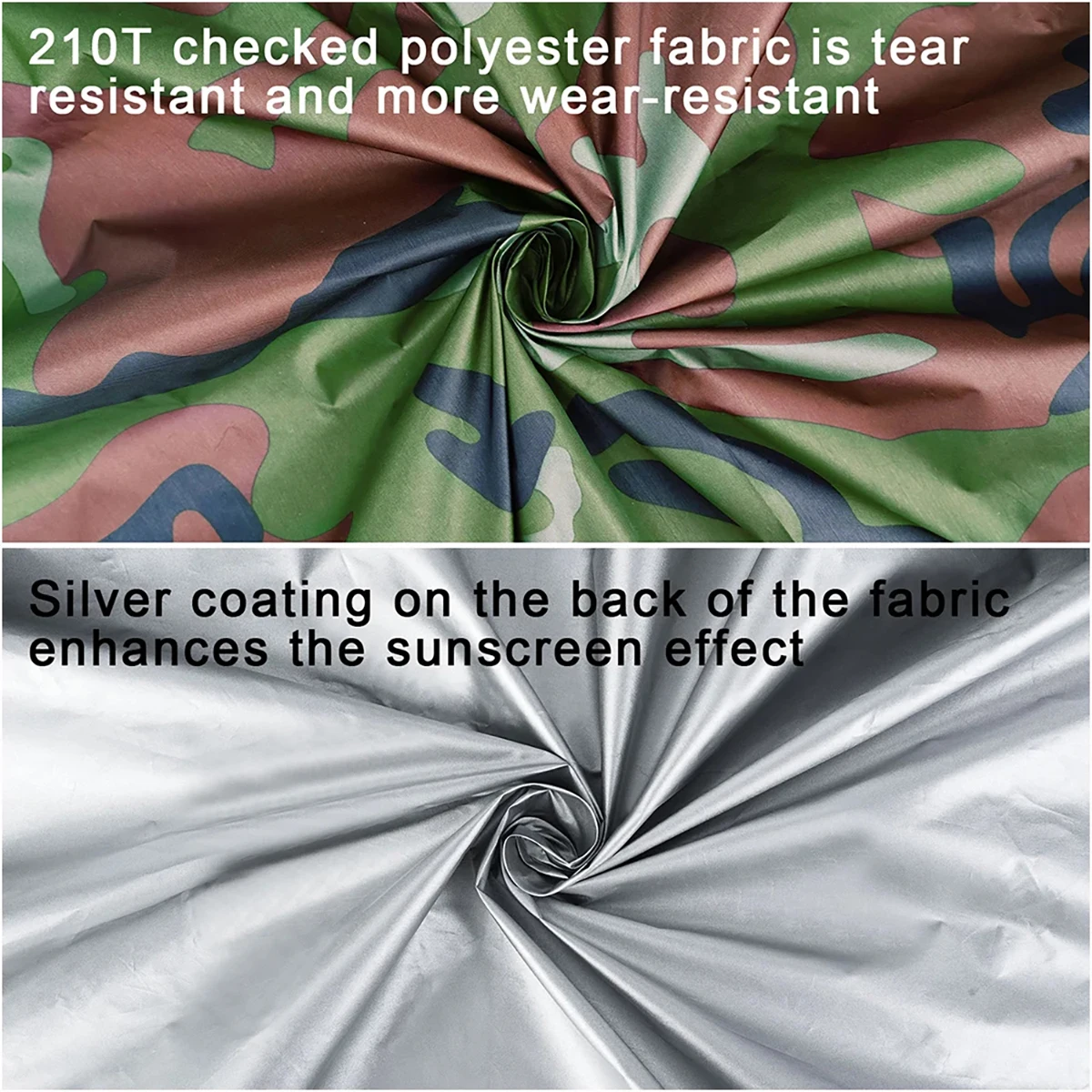 Waterproof Camping Sunshade, Portable Tent Tarpaulin, UV-Protective Sunshade, Outdoor Camping Multi-Function Gear-Camo