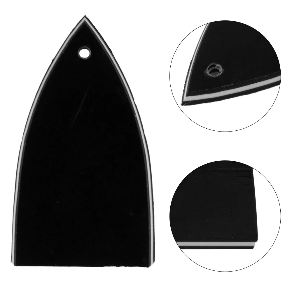 Parts & Accessories Truss Rod Cover Plastic Triangle Type White & Black 1.72x0.98x0.07Inch 43.5x25x1.8MM Brand New 2pcs lot black plastic 1 hole truss rod cover plate for bass electric guitar accessories parts