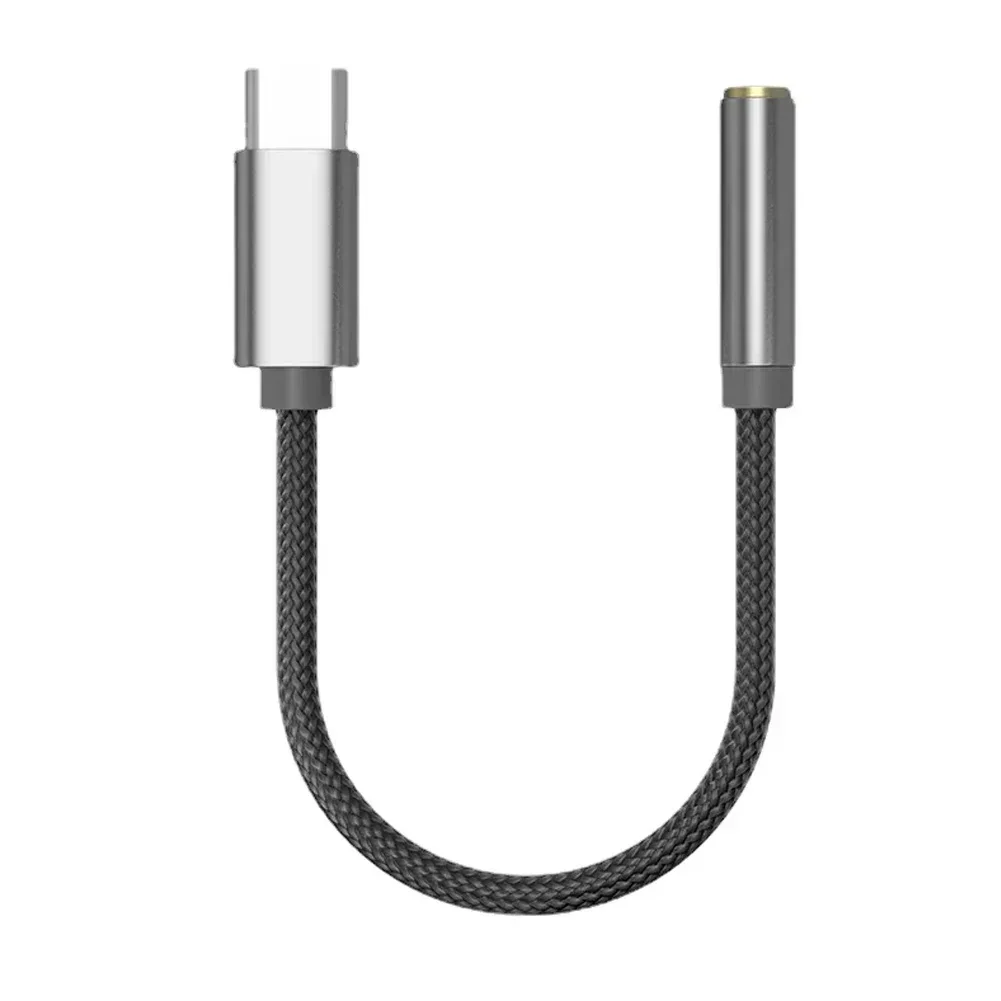 For KZ AM01 Type-C To 3.5mm Audio Adapter DAC IC Dual Chip Earphone Audio Cable High-Quality Adapter dac cables,earphone cable dac