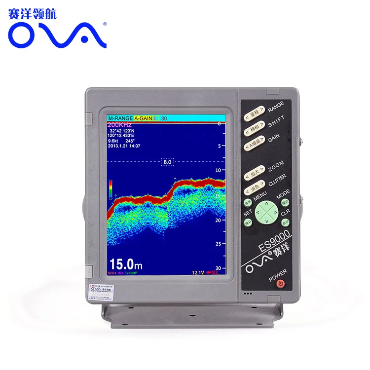 water depth measuring marine ova echo sounder sea water depth finder 10