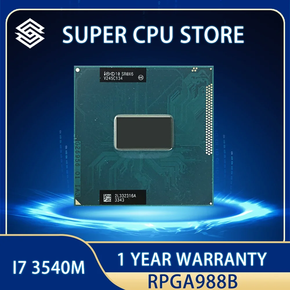 intel-core-i7-3540m-cpuピンソケットg2-30ghz-4mデュアルコアsr0x6-i7-3540m-pga-988bオリジナル