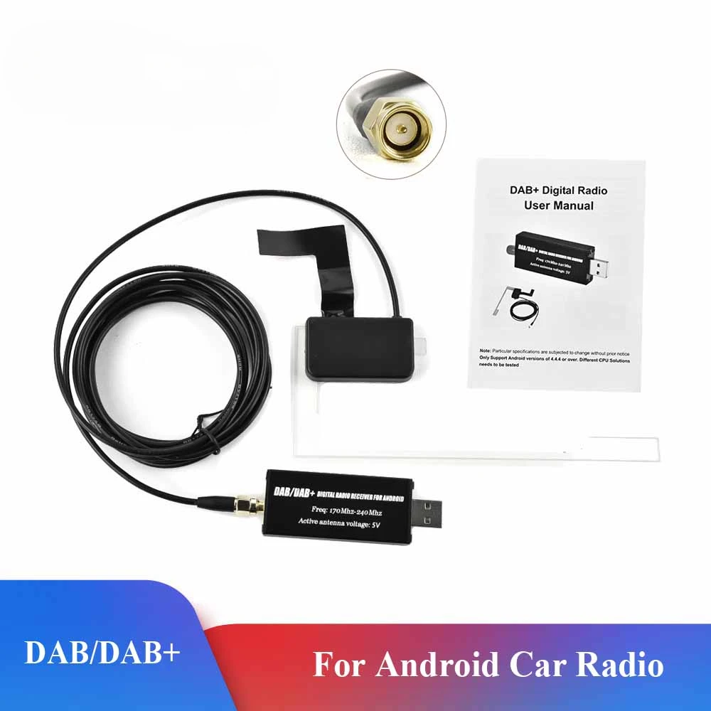 

Podofo DAB + Antenna With USB Adapter Android Car Radio GPS Stereo Receiver Player For Universal