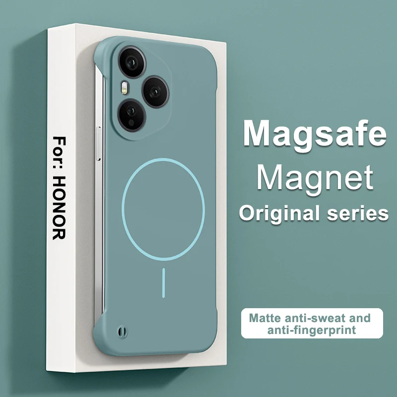 Magnetic Frameless Shockproof Matte Ultra Thin Hard Case with Wireless Charging Compatibility
