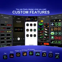 Multifunctional Bright Devil Eyes LED Light for Car Windshield Flexible Programmable Scrolling LED Display Bluetooth APP Control - Image 3