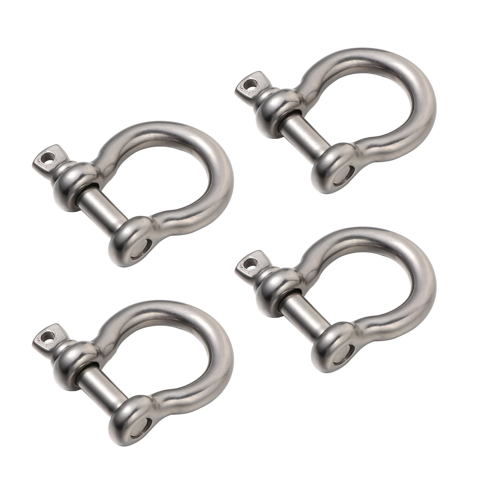 

4 Pcs Bow Buckle Durable Metal Shackles Steel Heavy Duty Ceiling Hooks Chain Anchor