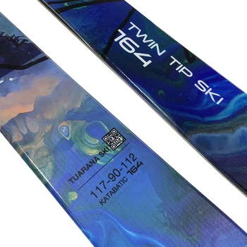 2024 New Season Soft Light Durable Park All Mountain Rail Jib Freestyle Skis Twin Tip Alpine Ski 4