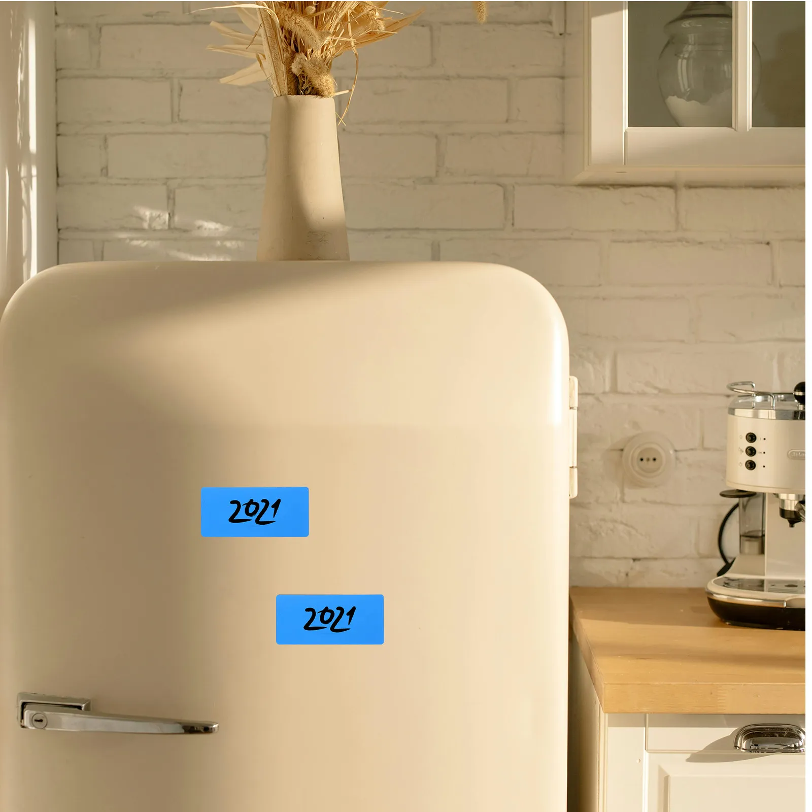 10Pcs 쓰기 가능한 자석 냉장고 용 건식 지우기 라벨 화이트 보드 컬러 메모 탭 재사용 가능한 홈 스쿨 사무용품