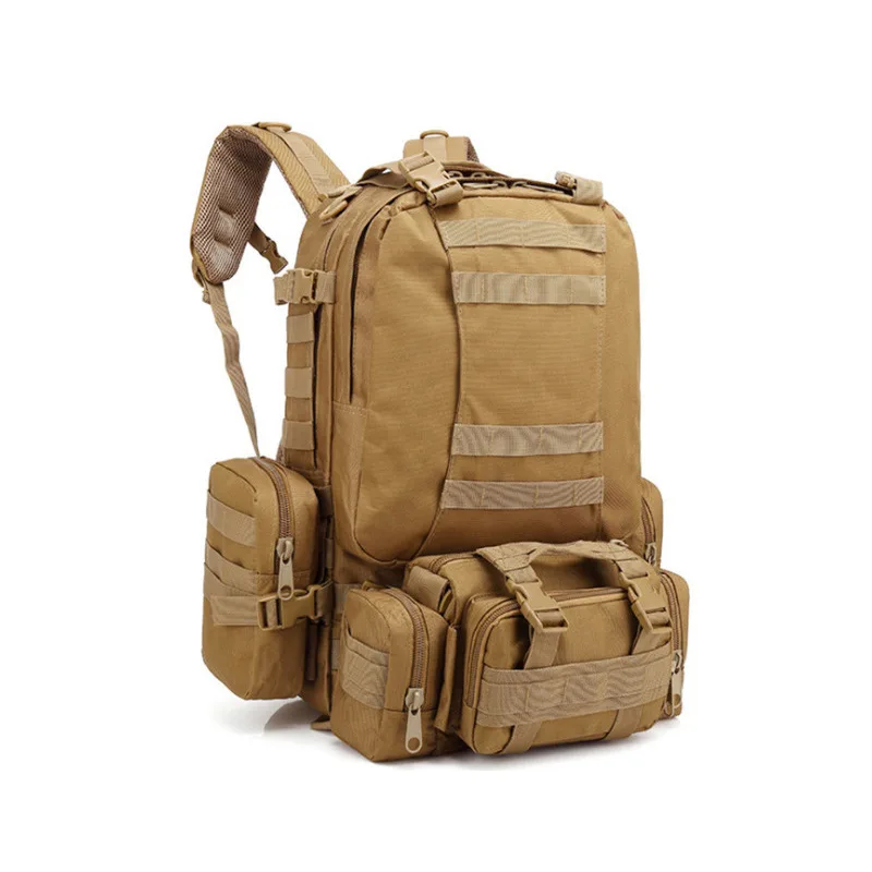 

Military Combined Backpack Large Capacity Multifunction Rifle Rucksacks Men Travel Trekking Tactical Assault Knapsack