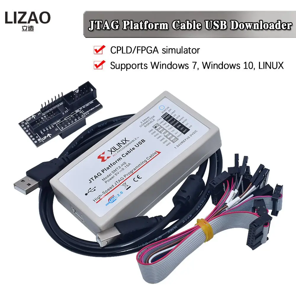 New Version Xilinx Platform Cable USB Download Jtag Programmer 
