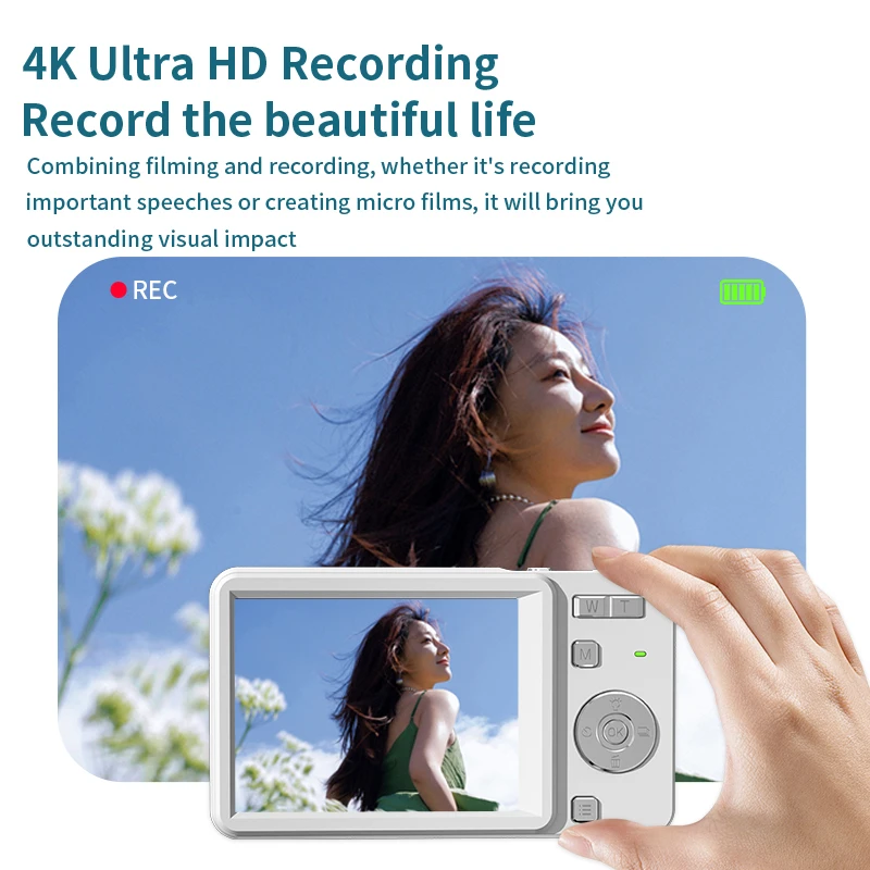 Lenovo nieuwe 4K Ultra HD digitale 64MP 16x zoom autofocus draagbare diacamera met ingebouwde flitser voor reisvlogs_voghion.com