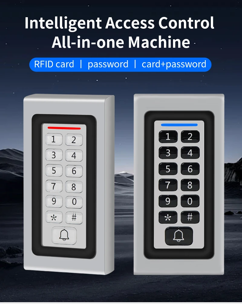 Standalone RFID Reader Access Control Keypad 2000 User Access Control System Doo
