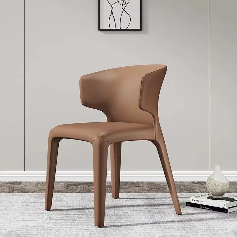 

Nordic Luxury Style Dining Chairs Can Be Used For Household Use With Armrests And Backrest Lounge Chairs Bedroom Leisure Stool