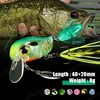 Topwater Crankbaits 8g Fishing Lures with Spinner Wobblers Rotating Glitter Artificial Hard Baits Freshwater Bass Lures Tackle 1