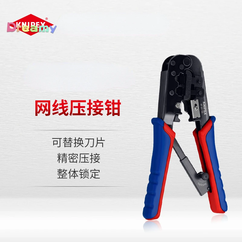 patron Tidligere Twisted Knipex Crimping Pliers for Western Plugs 190mm RJ10 RJ45 Cable Cut 975110  SB. for Cutting and Stripping Unshielded Ribbon Cable _ - AliExpress Mobile