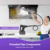 Mop for Floor Cleaning - 29 in 1 Heavy Duty Handheld Steam Cleaner Auto & Manual Powerful Steamer for Hardwood Tile Lamina 3