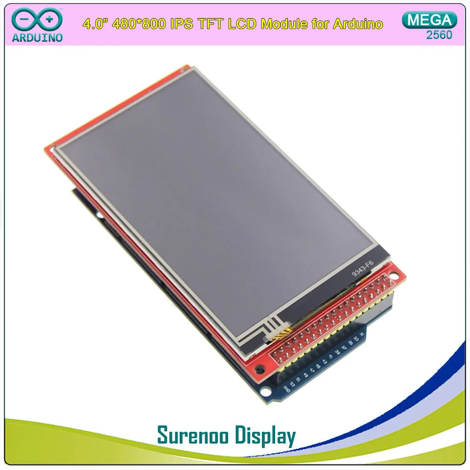 3.97" 4.0" inch 480*800 NT35510 TFT Color IPS LCD Display Module Screen with Touch Panel For Arduino Mega2560 8/16 Bit