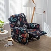4pcs/set Recliner Slipcovers With Side Pocket Stretch Reclining Couch Covers Printed Furniture Protector 6