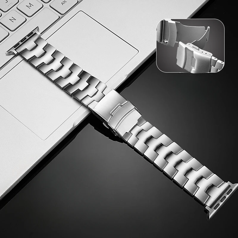 Titanium Alloy Strap for Apple Watch Ultra2 49mm Solid Titanium Watchband for IWatch 8 7 6 5 4 3 SE 49mm 45mm 42mm 40mm 38mm