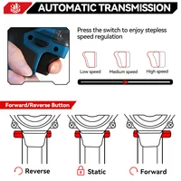 ONEVAN 1200Nm clé à chocs électrique sans brosse clé sans fil prise Rechargeable 1/2 pouces outil électrique pour Makita 18V batterie broche 5