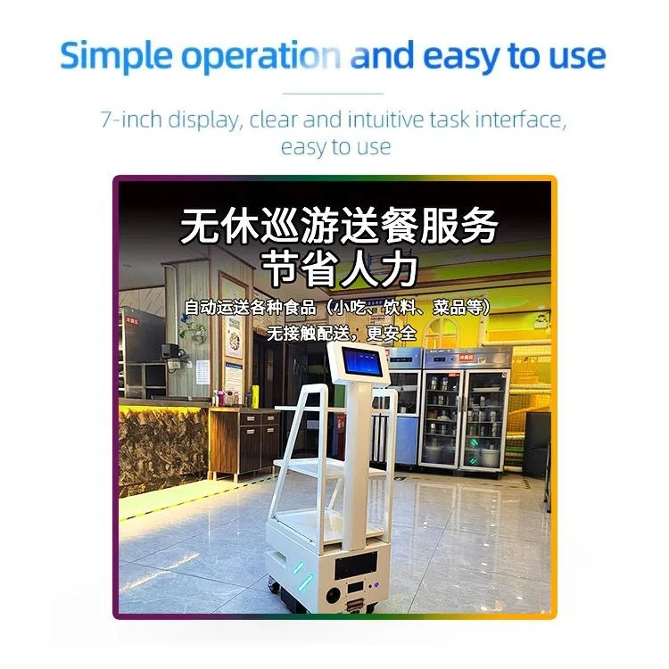 Wholesale Laser Navigation Battery Monitoring Delivery Restaurant Robots: Intelligent Service Robot