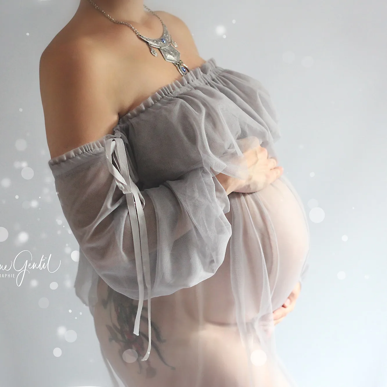 Don&Judy Sexy Maternity Dresses Photo Shooting Props Tulle Robe Long Sleeve Gowns Pregnant Woman For Baby Shower Custom Clothes