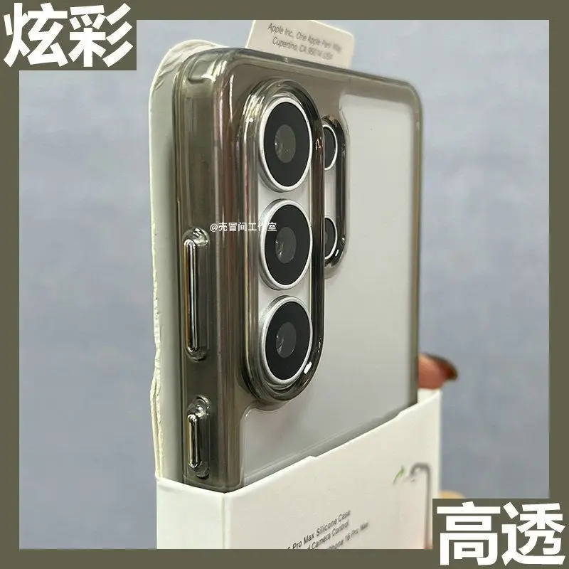 Clear Back Shockproof Protection Case with Soft TPU and Camera Lens Cover
