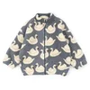KS Winter Baby Girls Boys Lambswool Cherry Jackets Kids Clothes Sequin Cartoon Panda Outerwear for Boys Children's Coats 1-9Yrs 4