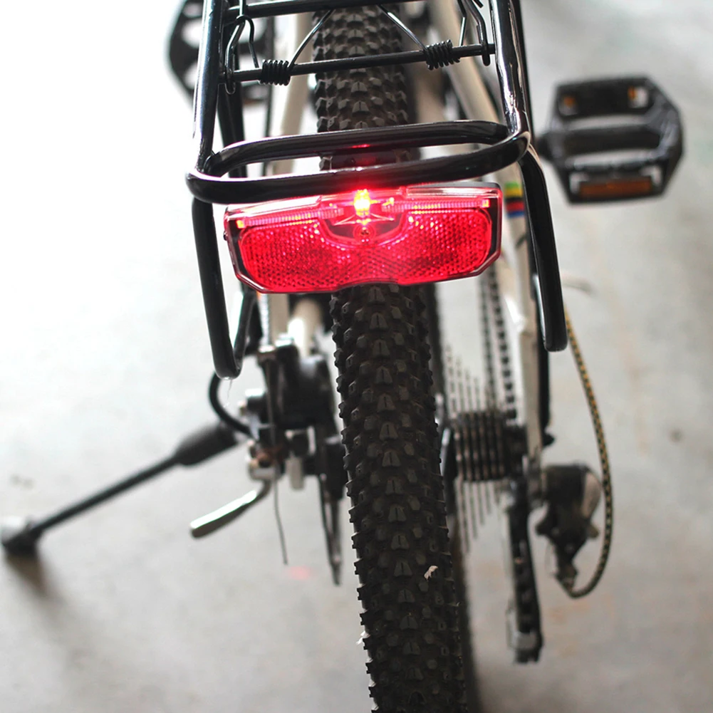 Bike Bicycle Rear Reflector Tail Light for Luggage Rack Battery