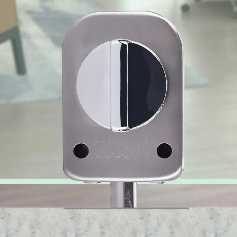 

Glass Door Latch Lock Double Door Single Door No Punch Push-Pull Glass Latch No Frame Lock