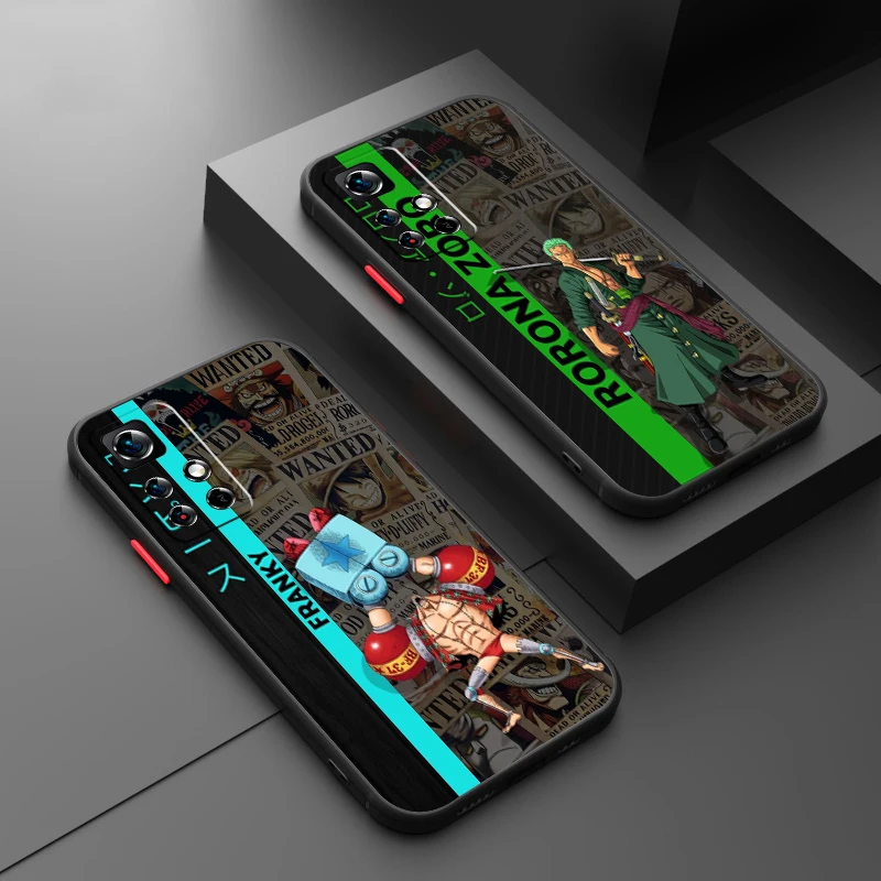 Ones Pieces Lufeis Poster Smerigliato Traslucido Per Redmi 7A 7 8 8A 9A 9C 9At 9 9T 10X 10A 10C 10 11A A1 K40 5G Funda Phone Case