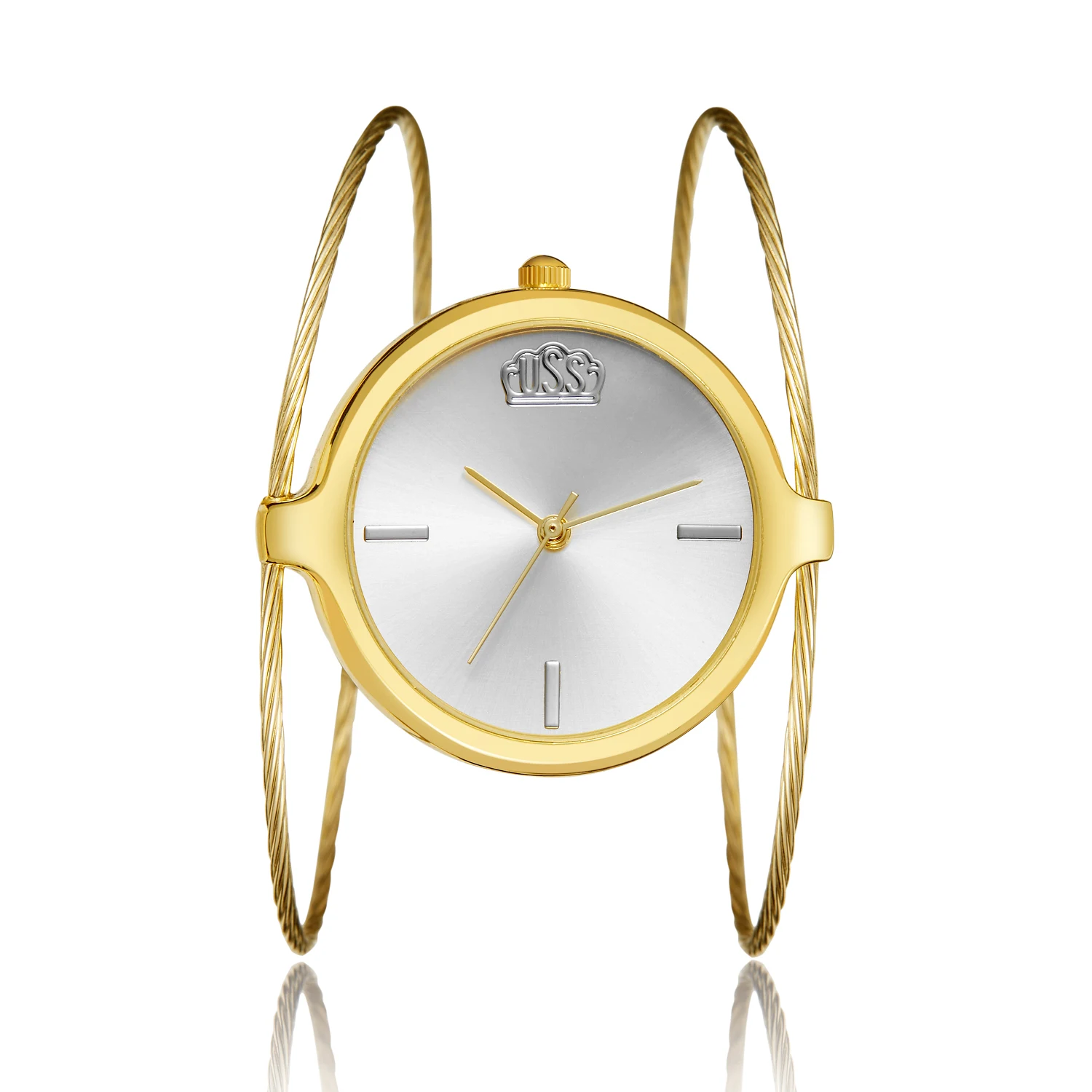 Women watches casual fashion simple girl round single steel bracelet quartz bracelet watch