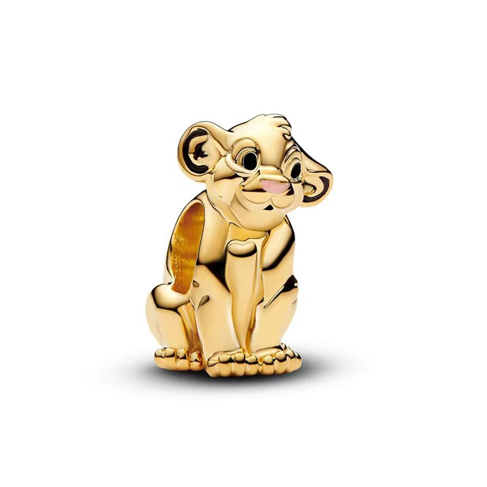 S925 Silver Miniso Disney The Lion King Simba Beads Charms Fit Original Pandora Bracelet Women DIY Pendant Jewellry Making - Image 4