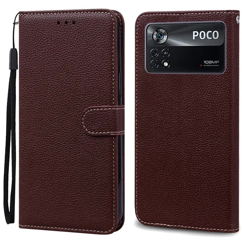 Elegant Leather Flip Wallet Cover - Premium Protection and Style