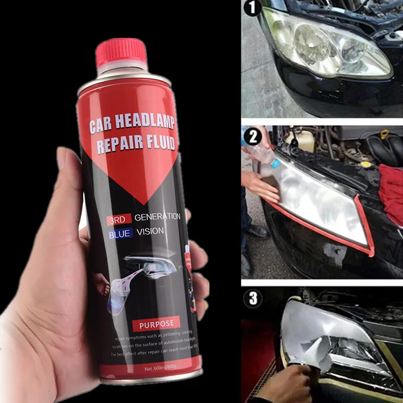 

800ML Repair Liquid polymer Car Lens Restoration Kit Windshield Polymer Cleaning for Car Headlight Paint Care Renovation kit