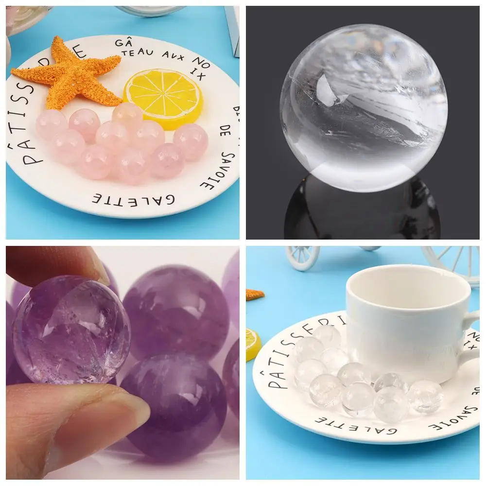 

Home Decor Clear Gift Fluorite Crystal Ball Quartz Stone Sphere Healing Gemstone