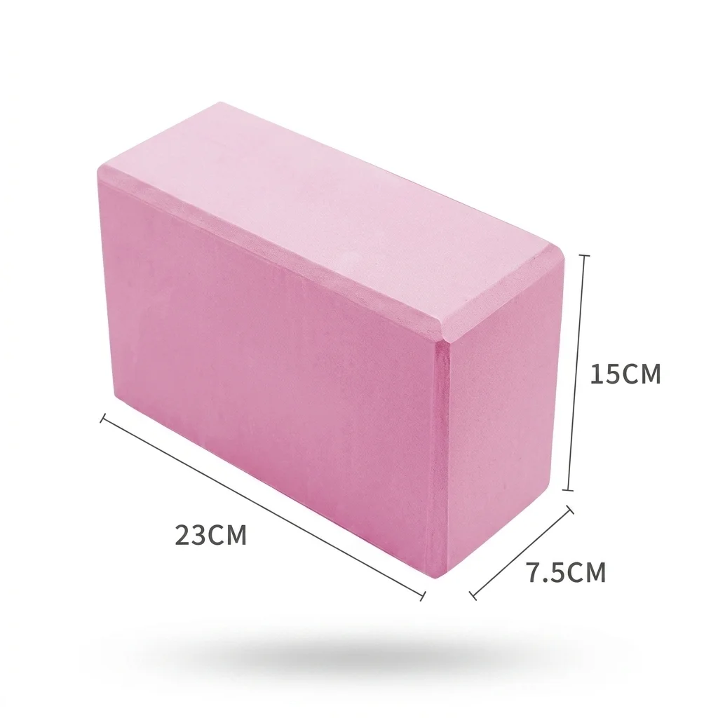 High-Density Foam Yoga Block for Stretching and Exercise