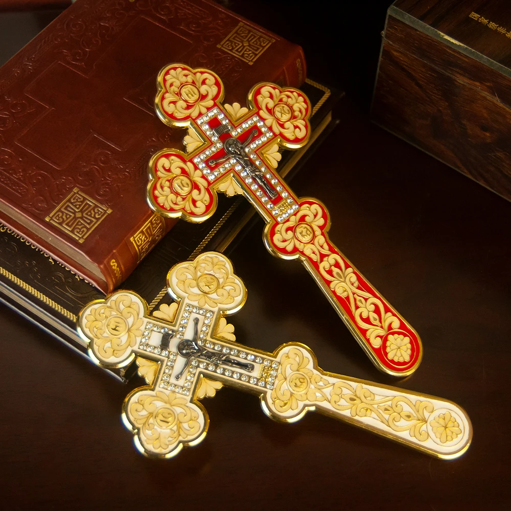 Orthodoxe griechische Kreuz Segen Kreuz Articulos Religio sos Catolicos Kirche Dekoration Cruz Brust – Detail 10